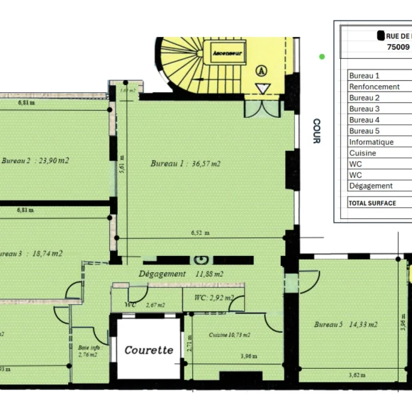 Espace indépendant 140 m² 18 postes Location bureau Rue de Provence Paris 75009 - photo 9