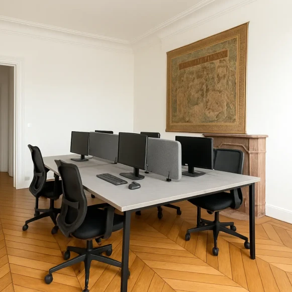 Bureau privé 27 m² 6 postes Location bureau Rue de Turbigo Paris 75003 - photo 8