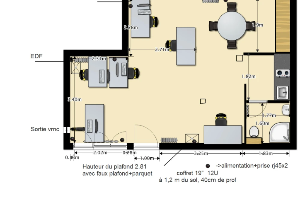 Espace indépendant - 75012 - 7 postes - 1890€