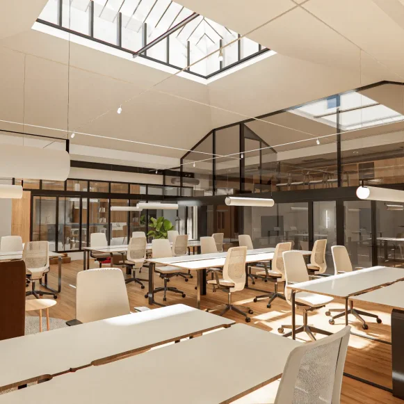 Espace indépendant 600 m² 76 postes Coworking Rue Pleyel Paris 75012 - photo 2