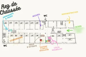 Open Space - 75011 - 5 postes - 1650€