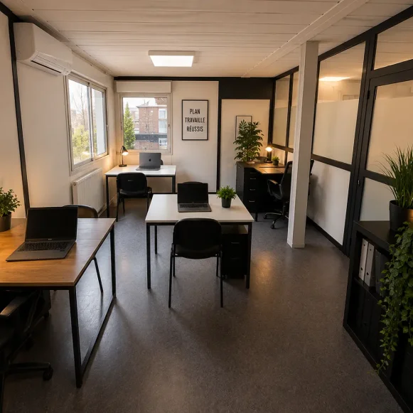 Bureau privé 22 m² 7 postes Coworking Rue Rabelais Montreuil 93100 - photo 2