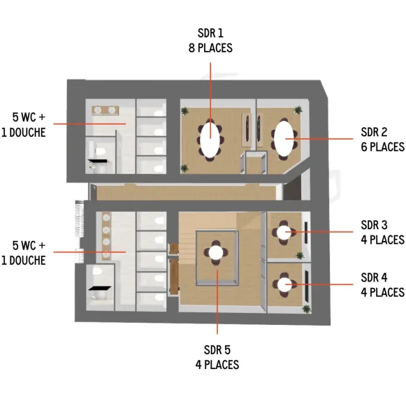 Bureau privé 706 m² 126 postes Location bureau Rue d'Aboukir Paris 75002 - photo 7