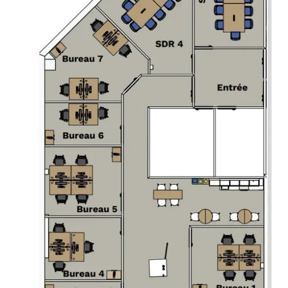 Bureau privé 40 m² 4 postes Coworking Chemin de Malacher Meylan 38240 - photo 10