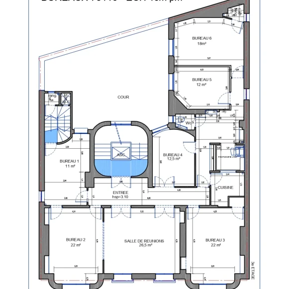 Bureau privé 12 m² 4 postes Location bureau Avenue Victor Hugo Paris 75016 - photo 10