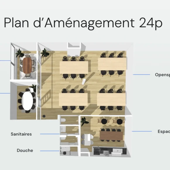 Espace indépendant 133 m² 24 postes Location bureau Rue Jacques Louvel-Tessier Paris 75010 - photo 3