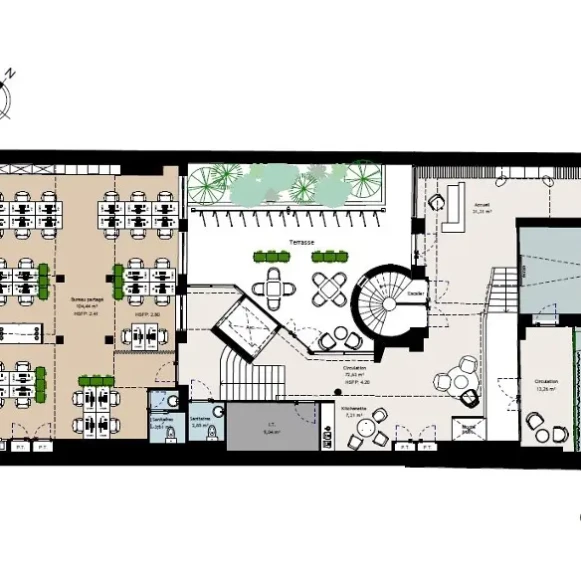 Espace indépendant 1 312 m² 130 postes Location bureau Boulevard Malesherbes Paris 75017 - photo 21