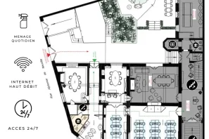 Bureau privé - 75017 - 62 postes - 35000€