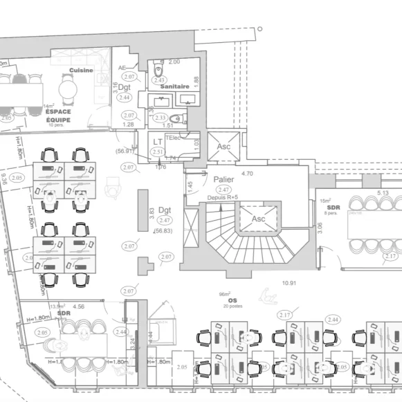 Espace indépendant 177 m² 20 postes Location bureau Rue d'Alexandrie Paris 75002 - photo 4