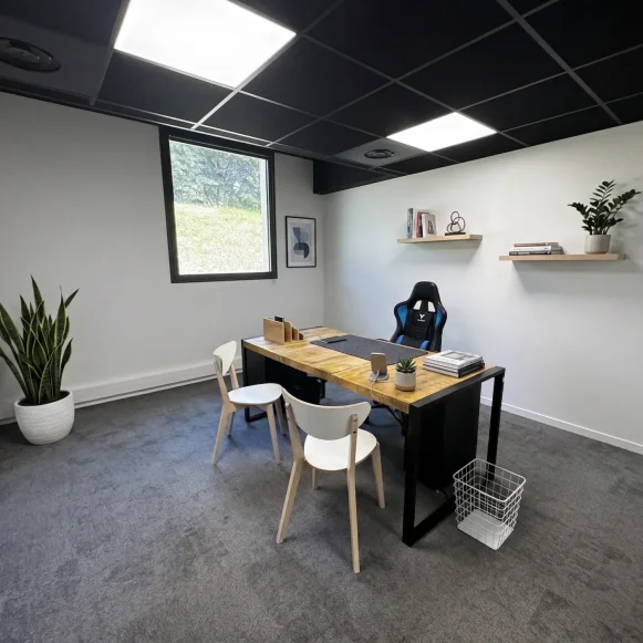 Bureau privé 15 m² 4 postes Location bureau Rue du Dauphiné Saint-Priest 69800 - photo 1