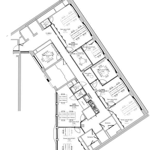 Bureau privé 301 m² 30 postes Location bureau Avenue de Messine Paris 75008 - photo 1