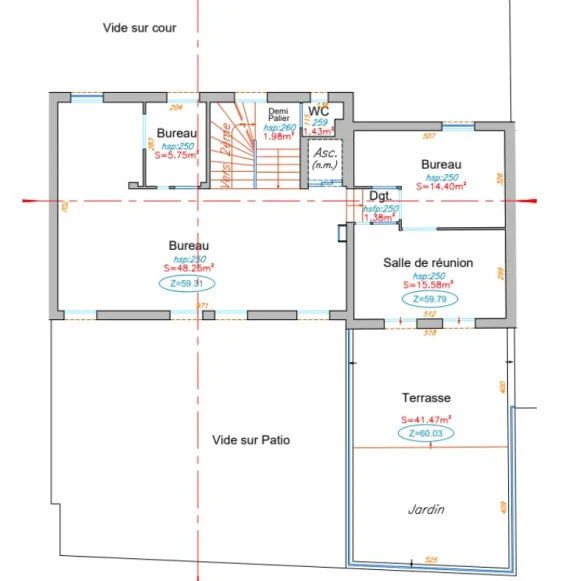 Espace indépendant 68 m² 20 postes Coworking Rue Henry Monnier Paris 75009 - photo 2