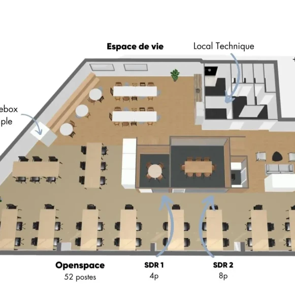 Espace indépendant 321 m² 52 postes Location bureau Rue du Louvre Paris 75002 - photo 3