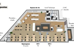 Espace indépendant - 75002 - 52 postes - 36400€