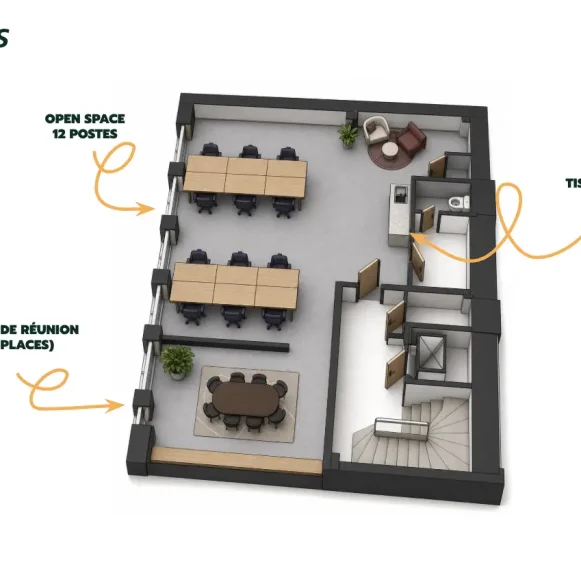 Espace indépendant 87 m² 12 postes Location bureau Rue Notre Dame des Victoires Paris 75002 - photo 1