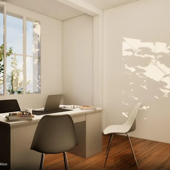 Bureau privé 7 m² 2 postes Location bureau Boulevard Bessières Paris 75017 - photo 4