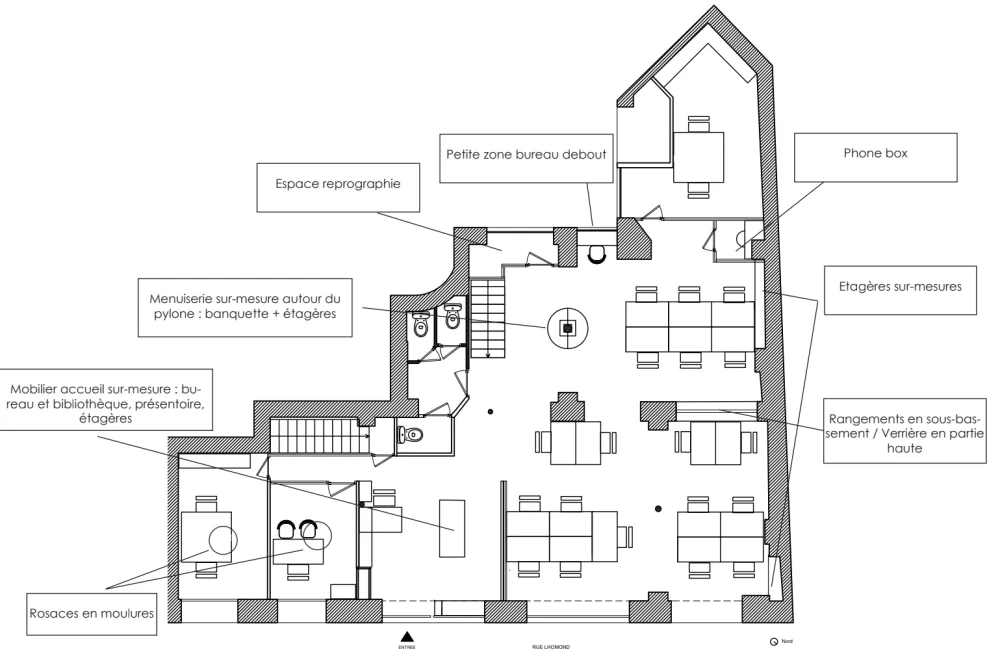 Open Space - 75005 - 8 postes - 250€