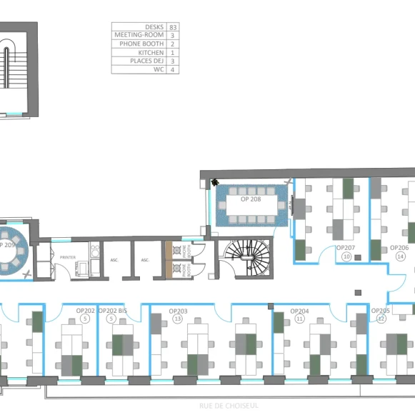Bureau privé 40 m² 8 postes Coworking Rue de Choiseul Paris 75002 - photo 1