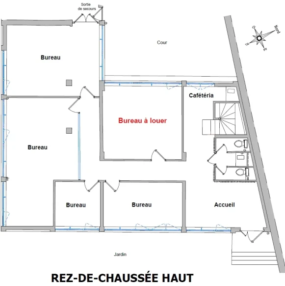 Bureau privé 22 m² 4 postes Location bureau Rue Pierre Nicole Paris 75005 - photo 5