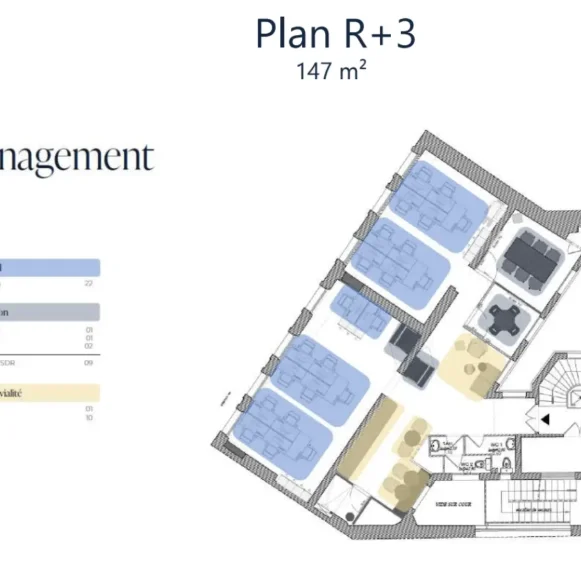 Espace indépendant 147 m² 22 postes Location bureau Rue Auber Paris 75009 - photo 3