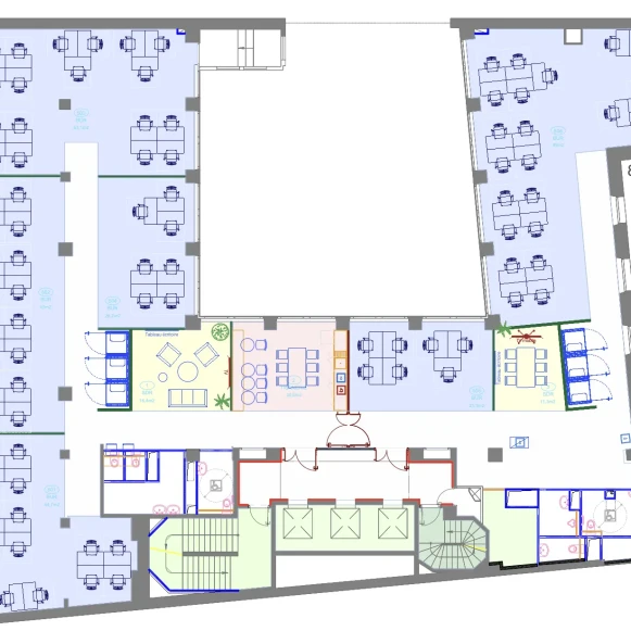 Espace indépendant 294 m² 56 postes Location bureau Rue Cognacq Jay Paris 75007 - photo 3