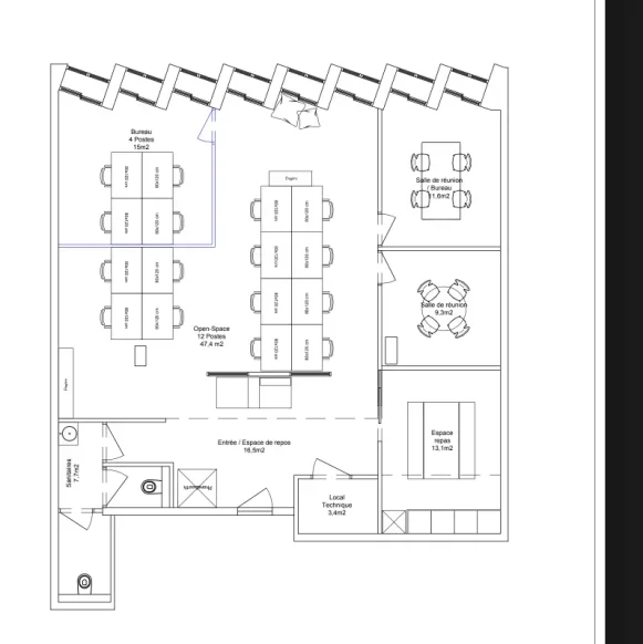 Espace indépendant 124 m² 16 postes Coworking Rue de Douai Paris 75009 - photo 1