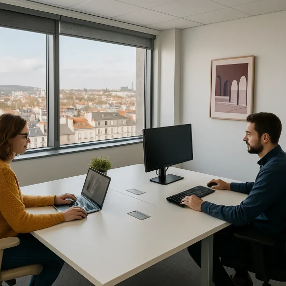 Bureau privé 21 m² 4 postes Coworking Rue Piroux Nancy 54000 - photo 1
