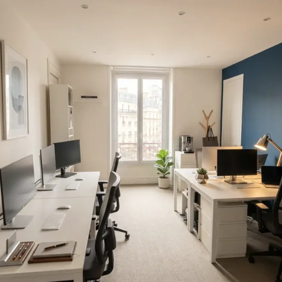 Bureau privé 16 m² 4 postes Location bureau Rue de Turbigo Paris 75001 - photo 1