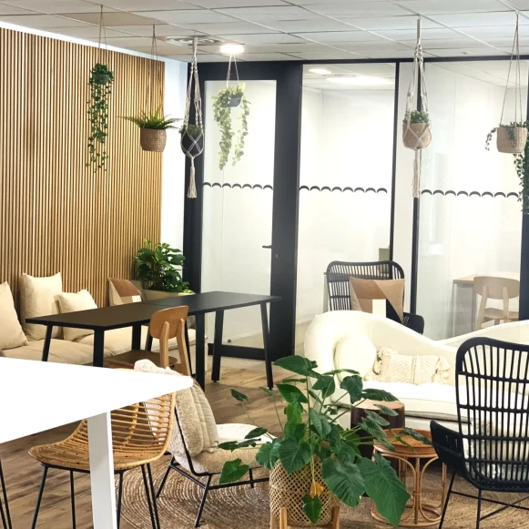 Bureau privé 16 m² 3 postes Coworking Rue Pierre Gilles de Gennes Lyon 69007 - photo 1