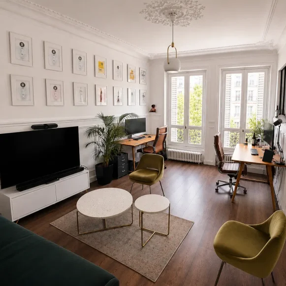 Bureau privé 18 m² 4 postes Location bureau Rue du Temple Paris 75003 - photo 1