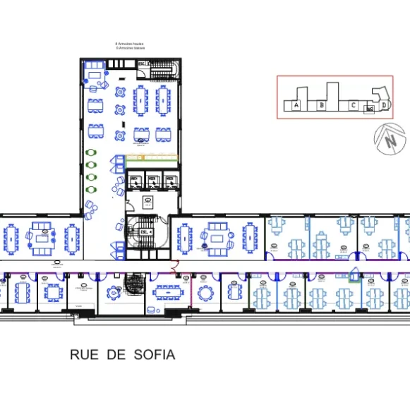 Bureau privé 17 m² 4 postes Coworking Rue de Sofia Paris 75018 - photo 9