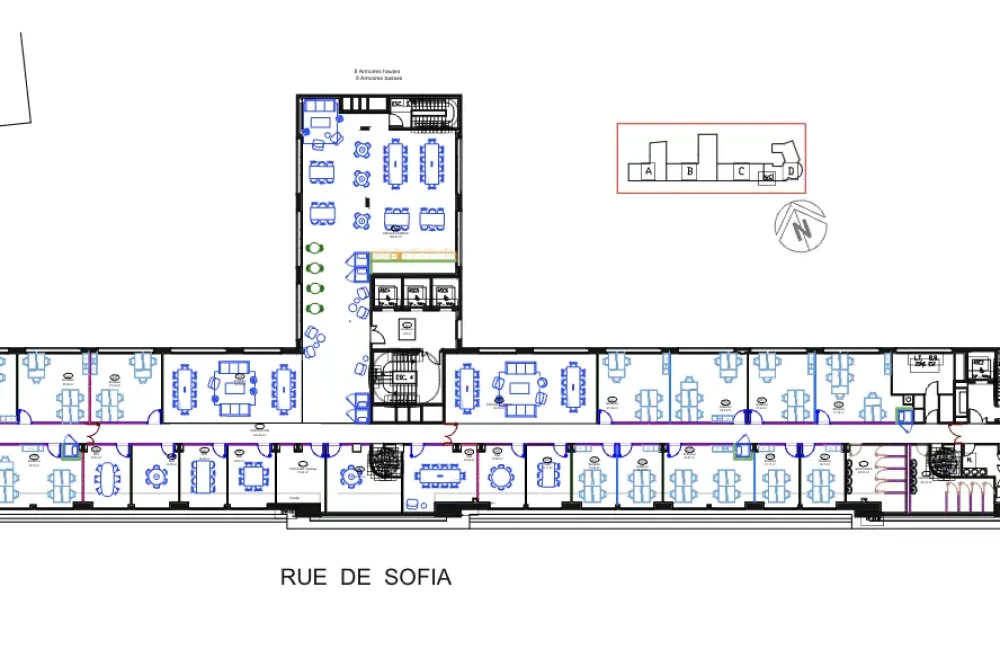 Bureau privé - 75018 - 9 postes - 3510€