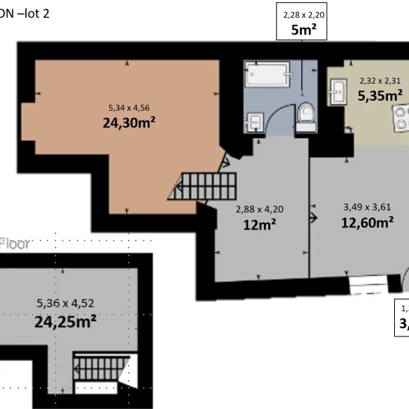 Bureau privé 116 m² 30 postes Coworking Quai Jules Courmont Lyon 69002 - photo 10