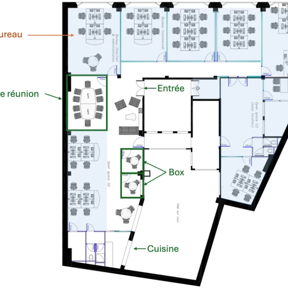 Bureau privé 32 m² 8 postes Location bureau Rue du Renard Paris 75004 - photo 8