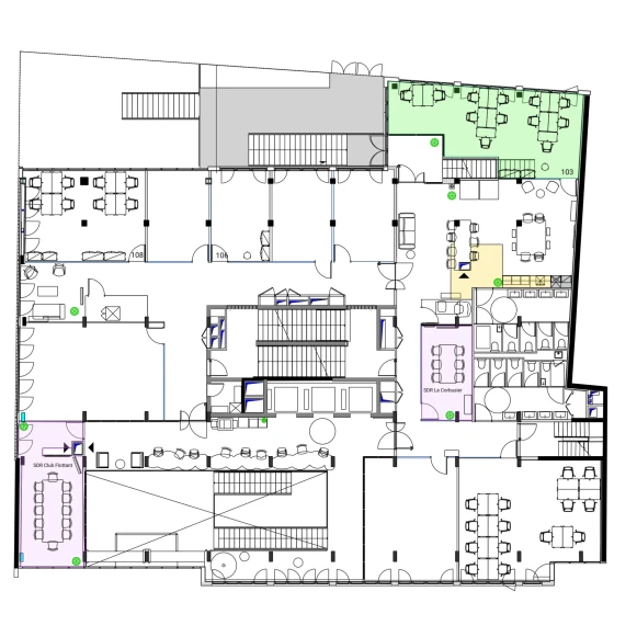 Bureau privé 48 m² 12 postes Coworking Rue de Tolbiac Paris 75013 - photo 2