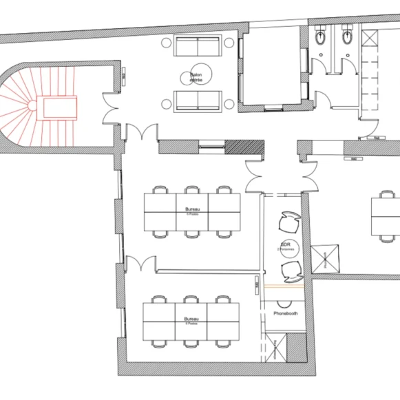 Espace indépendant 158 m² 24 postes Location bureau Rue de Provence Paris 75009 - photo 18