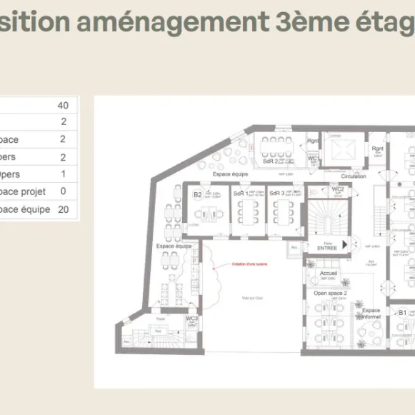 Bureau privé 280 m² 40 postes Coworking Avenue Carnot Paris 75017 - photo 4