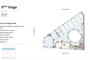 Bureau privé - 75009 - 10 postes - 25200€