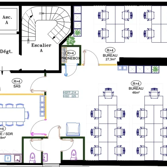 Espace indépendant 105 m² 20 postes Location bureau Rue de Cléry Paris 75002 - photo 1