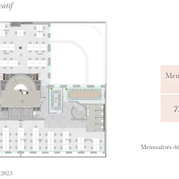 Espace indépendant 307 m² 96 postes Coworking Rue Taitbout Paris 75009 - photo 13