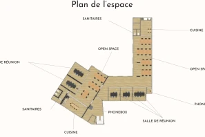 Open Space - 75012 - 4 postes - 400€