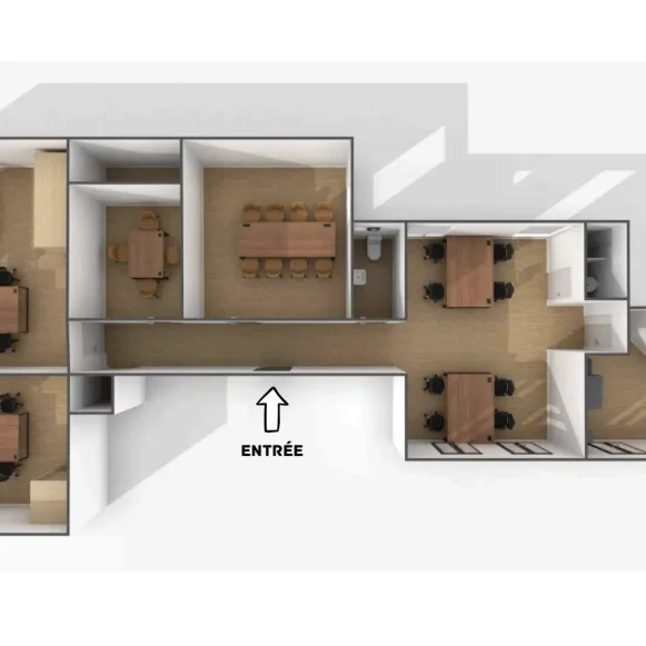 Espace indépendant 121 m² 24 postes Location bureau Rue Étienne Marcel Paris 75002 - photo 3