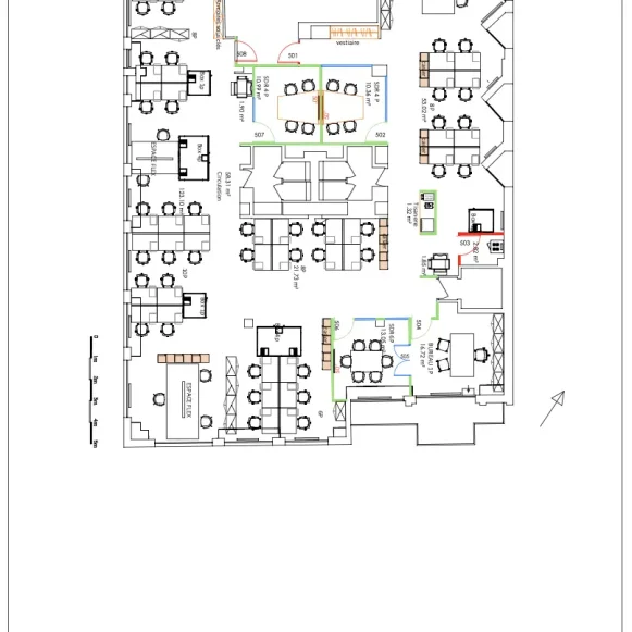 Espace indépendant 330 m² 50 postes Coworking Rue Bayen Paris 75017 - photo 4