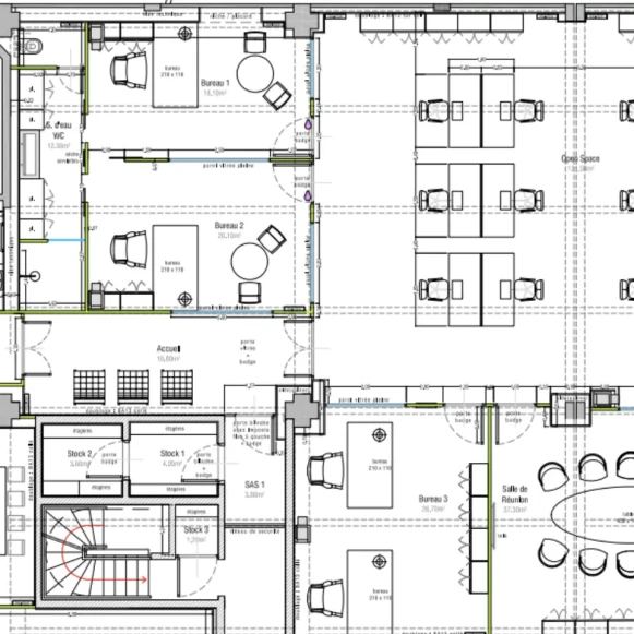 Espace indépendant 903 m² 100 postes Coworking Rue Boileau Paris 75016 - photo 6