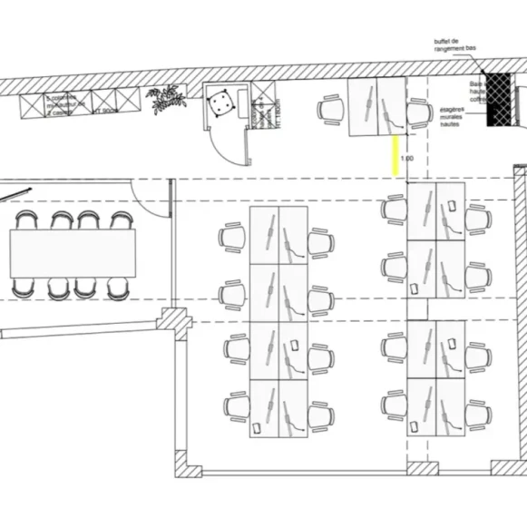 Espace indépendant 110 m² 18 postes Location bureau Rue Béranger Paris 75003 - photo 4