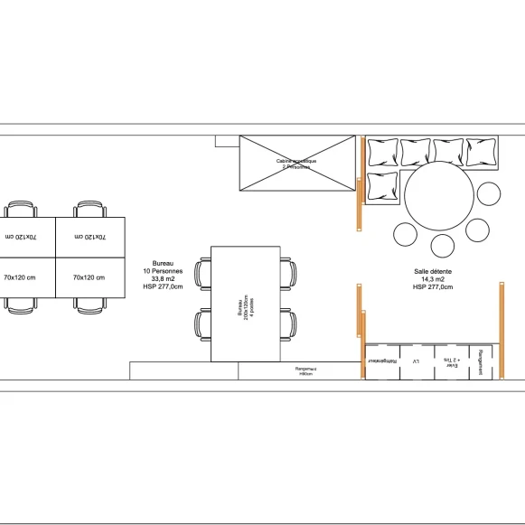 Espace indépendant 55 m² 10 postes Location bureau Rue du Colisée Paris 75008 - photo 15