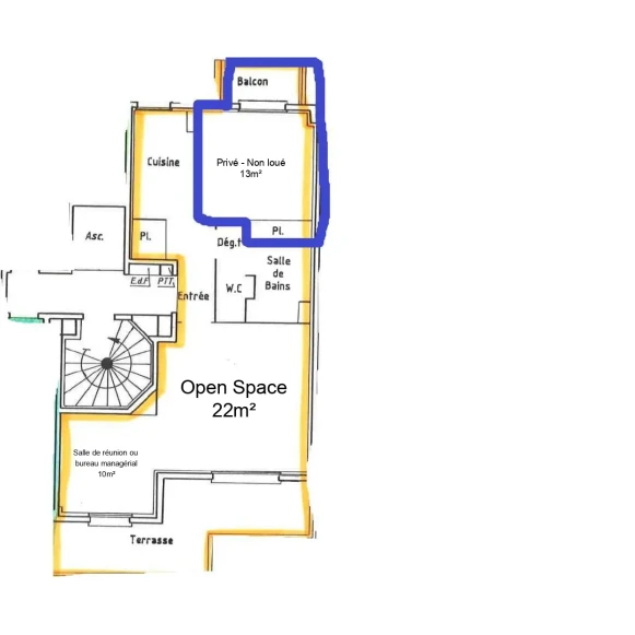 Bureau privé 32 m² 5 postes Location bureau Avenue du Général de Gaulle Rosny-sous-Bois 93110 - photo 10