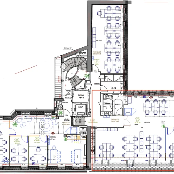 Bureau privé 120 m² 34 postes Location bureau Rue de Miromesnil Paris 75008 - photo 9