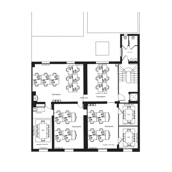 Espace indépendant 900 m² 120 postes Location bureau Rue de Bucarest Paris 75008 - photo 1