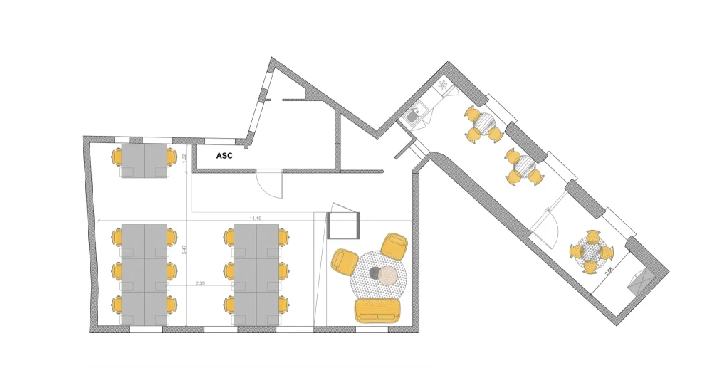 Espace indépendant - 75002 - 14 postes - 9100€